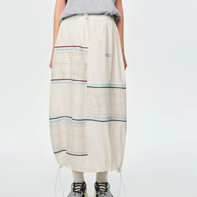 8ON8拼接尼龙半裙