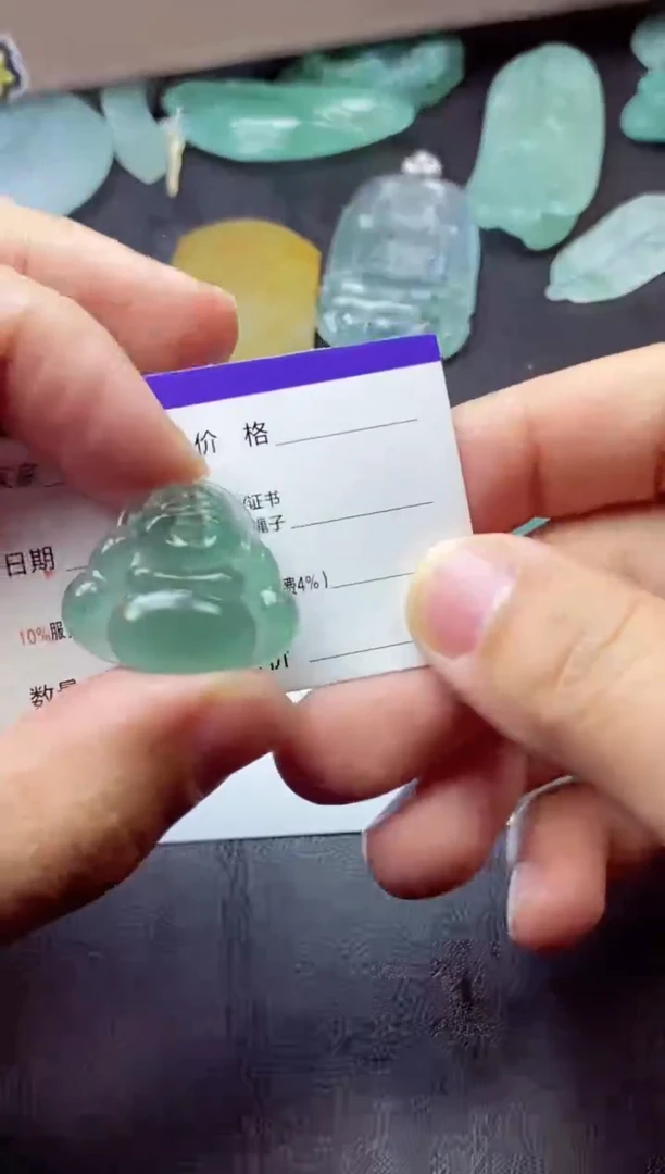未镶嵌定制翡翠乐*乐呵
