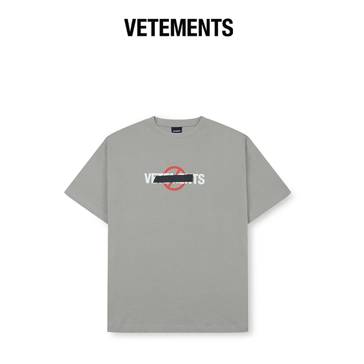 VETEMENTS男士短袖T恤情侣款宽松潮流时尚休闲百搭圆领64352018