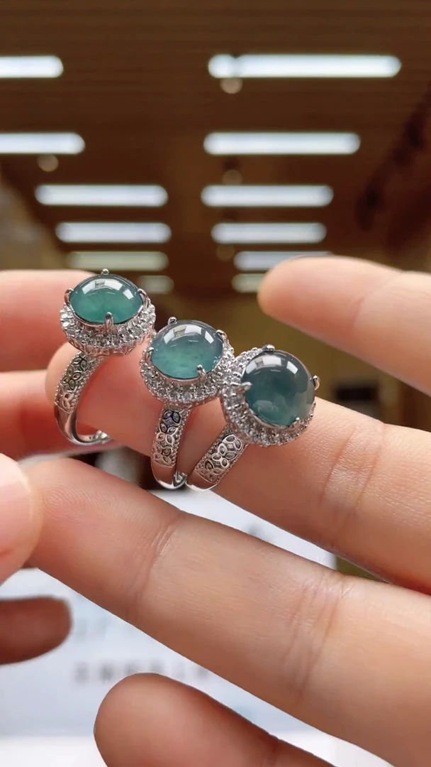 翡翠戒指未镶嵌多样性发货（只发一件）x1