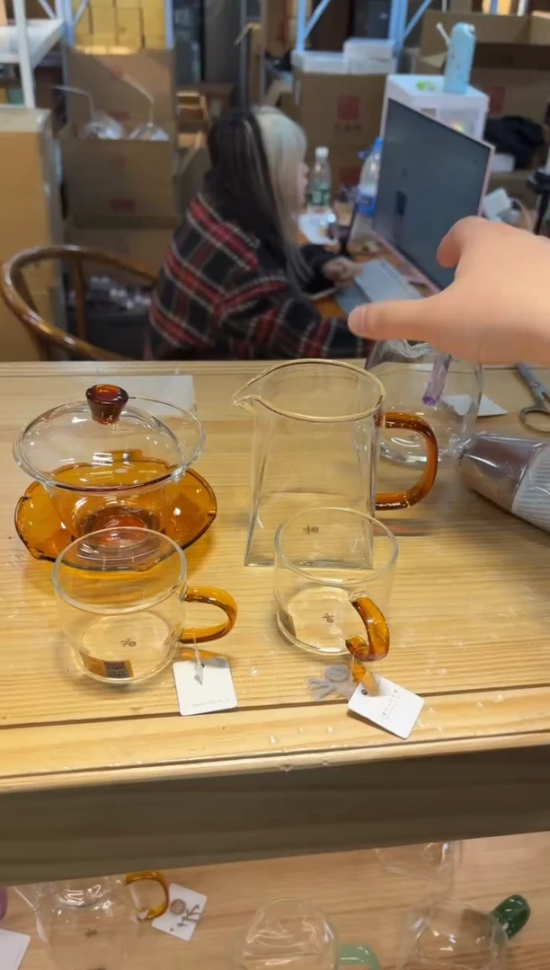 【闪购商品】禾器荷叶盖碗+瀚然+清尚一个装*2