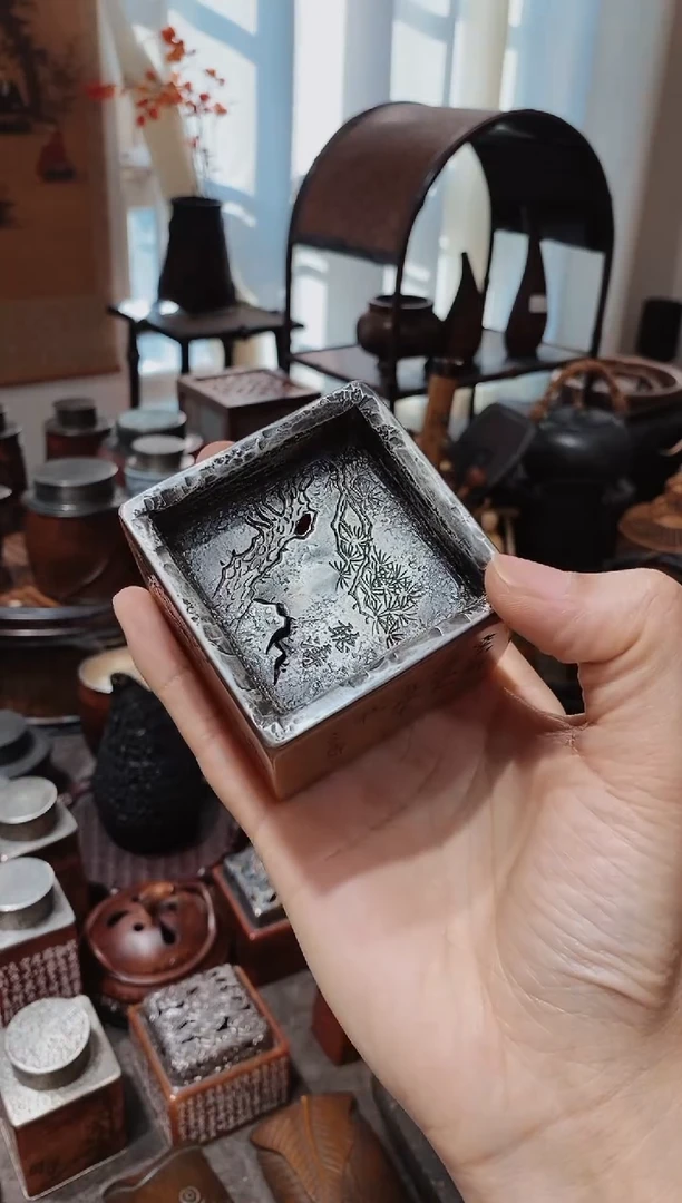 秋*秋寿山石精品雕刻建水