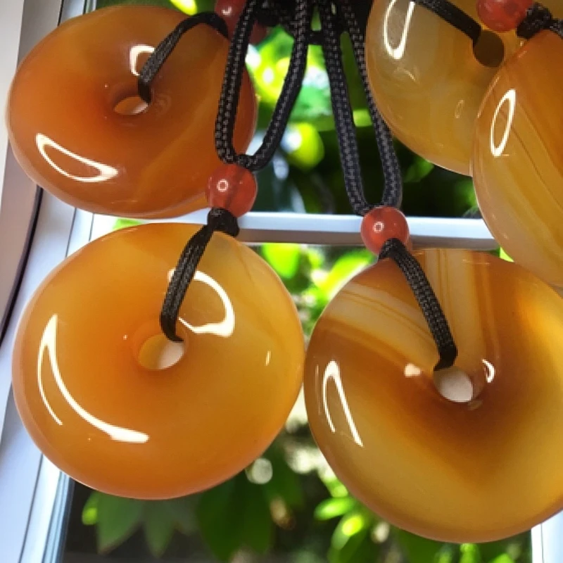 典藏高端珠宝天然a货大平安扣卡29mm多样性发货一件