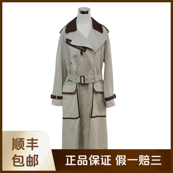 妃鱼/博柏利/棉/风衣/95新/沐九19