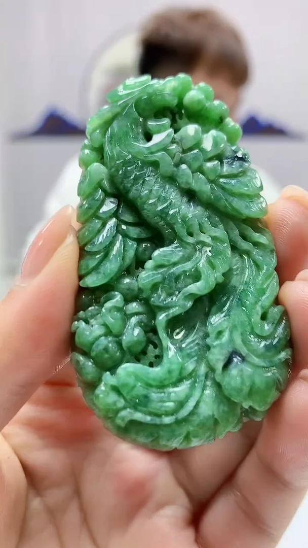 【闪购商品】定制翡翠未镶嵌4868ms-毛货130凤凰