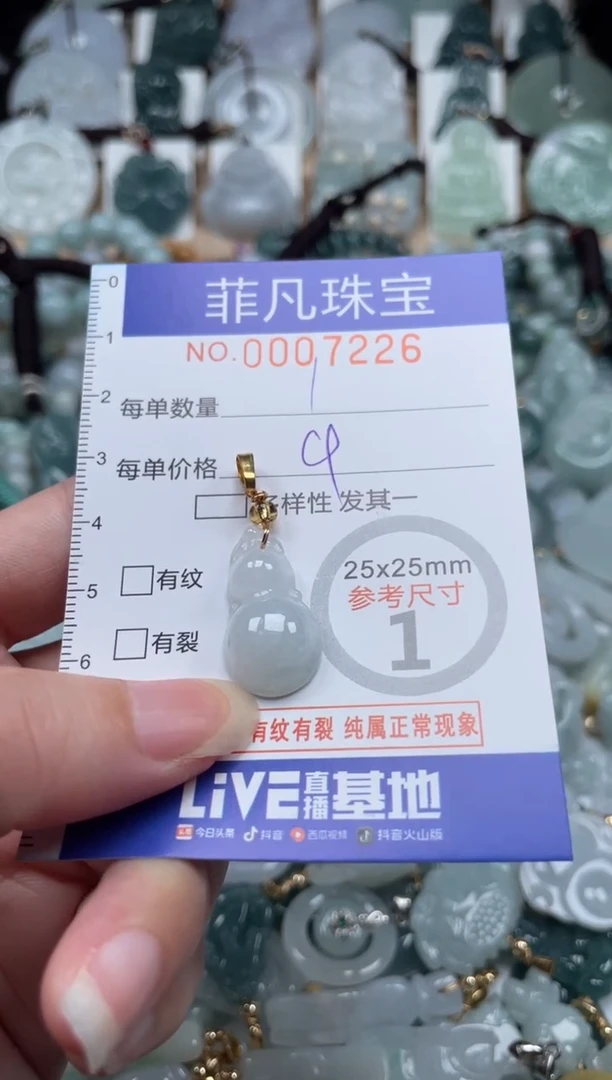 翡翠未镶嵌颈饰00..7226