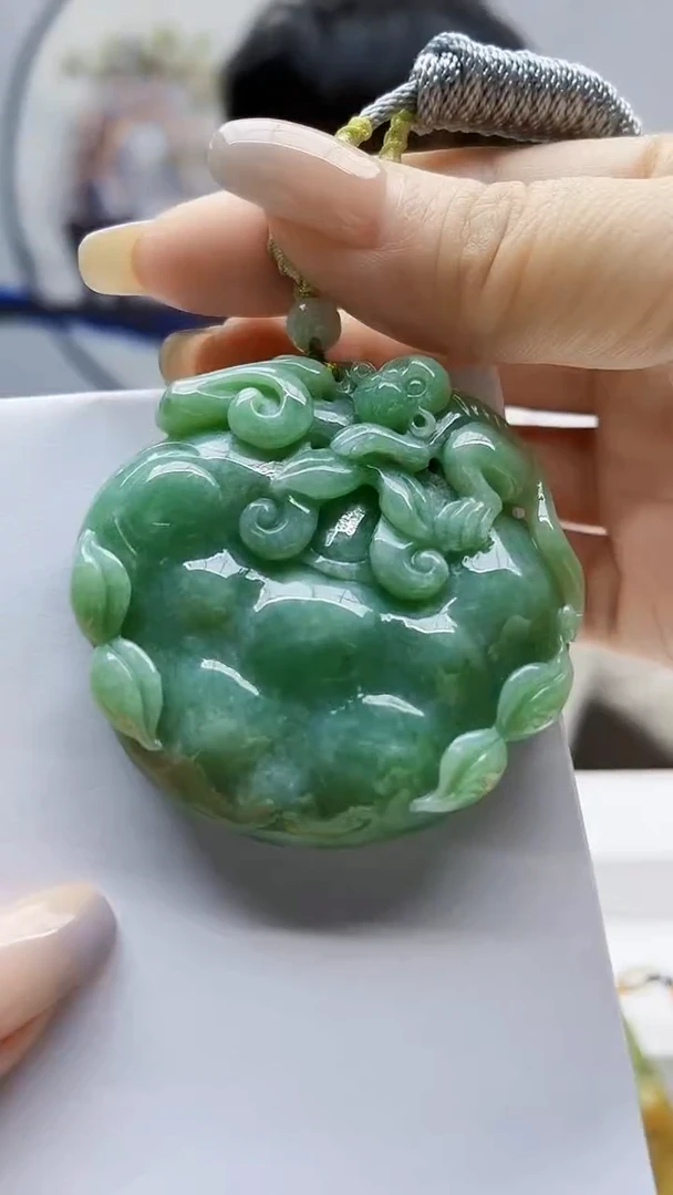 未镶嵌定制翡翠zl-毛货挂件32