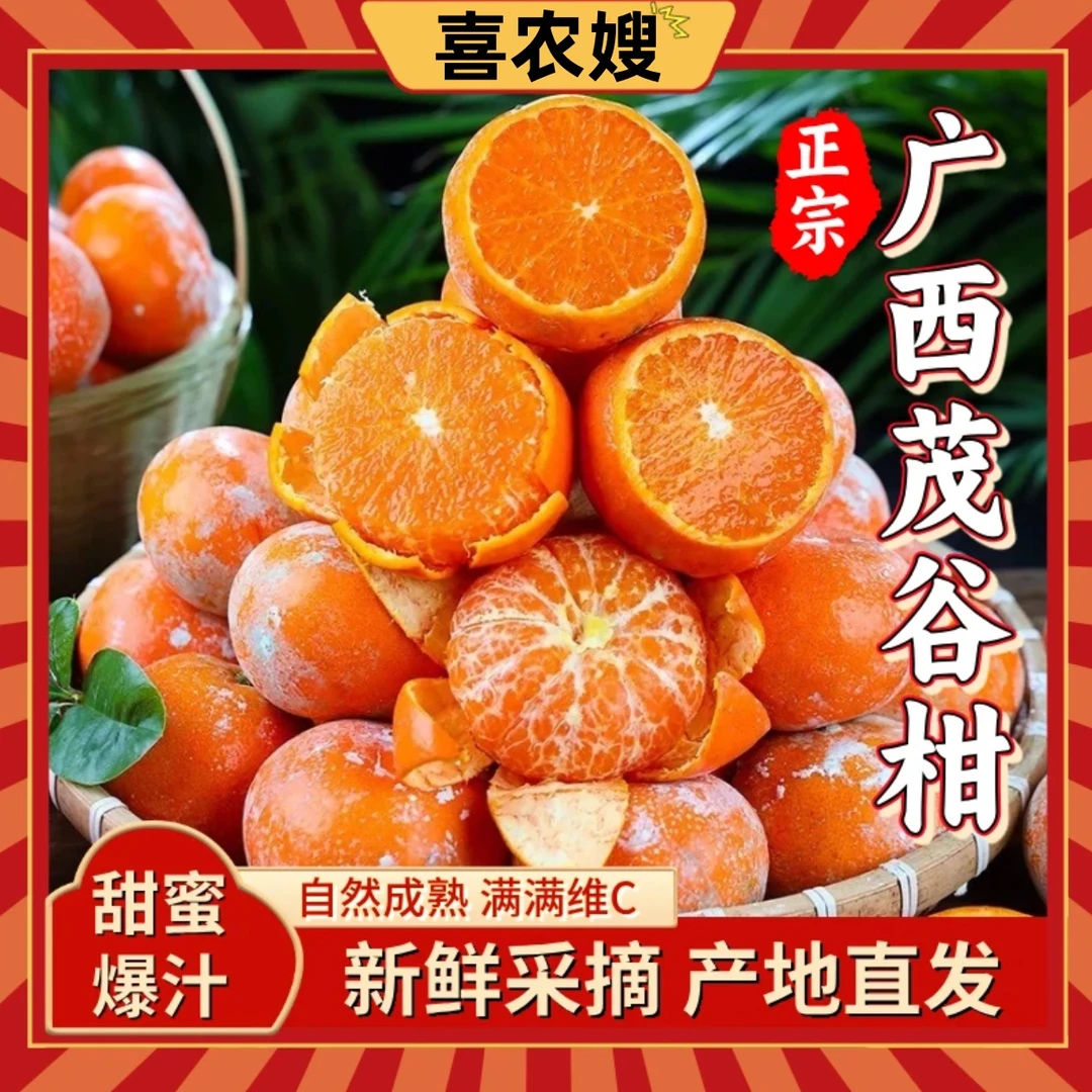 广西茂谷柑新鲜正宗当季水果薄皮脏脏柑4.5-5斤