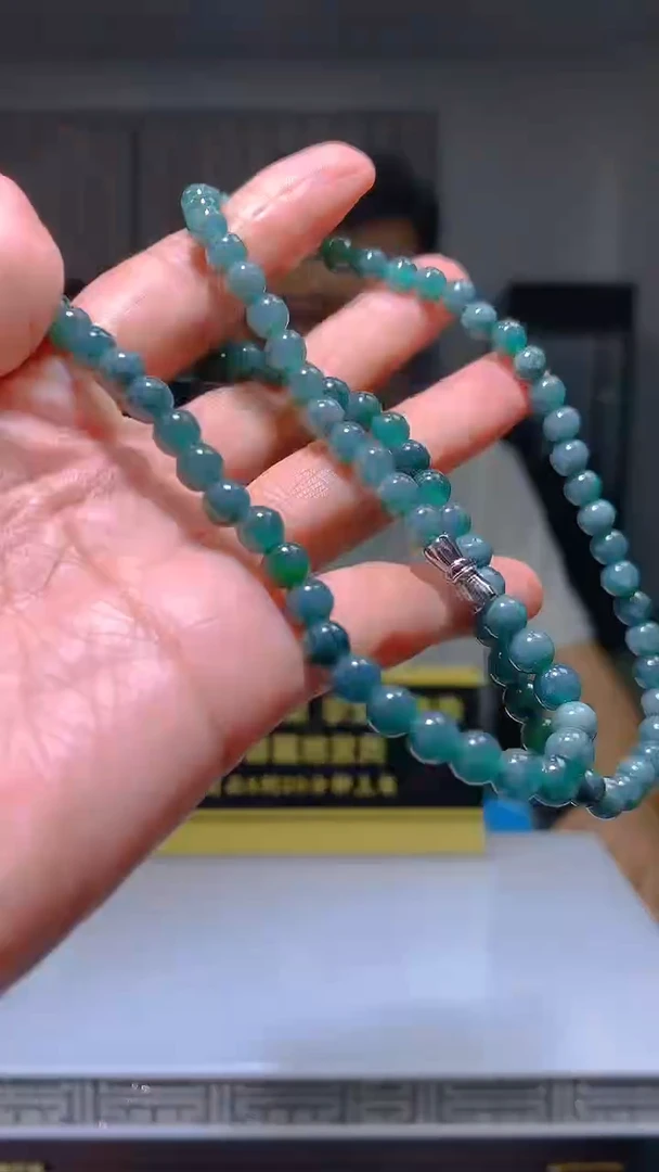 定制翡翠未镶嵌毛货闪购链接XDS020带珠链