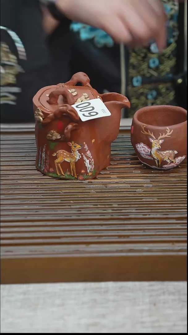 纯手工粗陶茶具每一只不一样