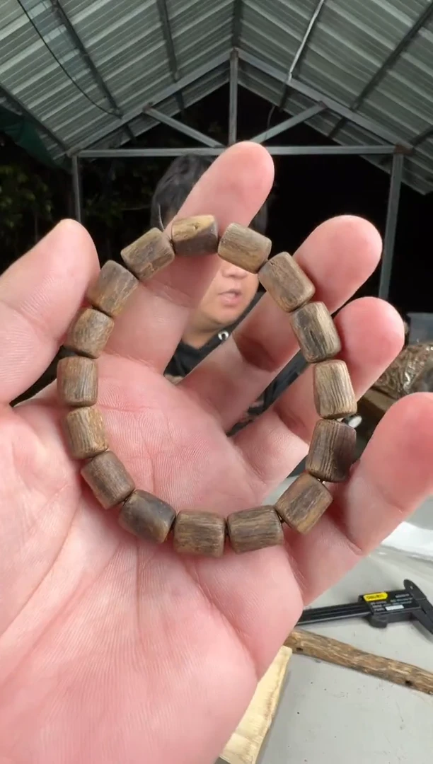 沉香沉香碎屑09沉水桶珠单圈
