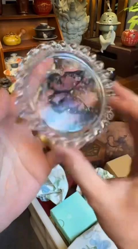 摆件陶茶具茶具茶具蝴蝶杯垫
