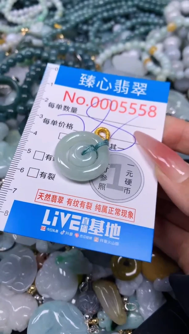 【闪购商品】翡翠颈饰未镶嵌含绳0005558