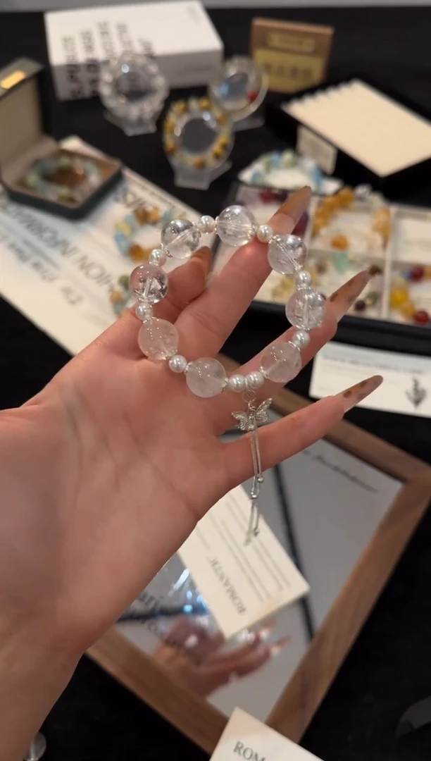 合金手链水晶白阿赛x2957