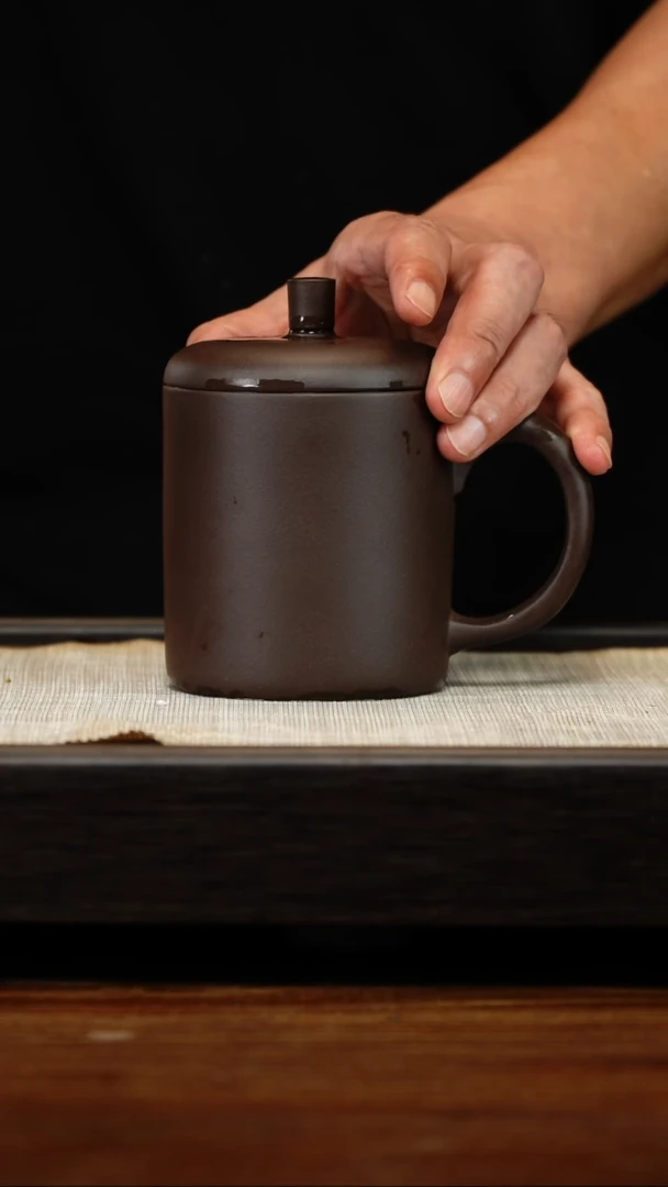 茶壶紫砂老紫泥盖杯