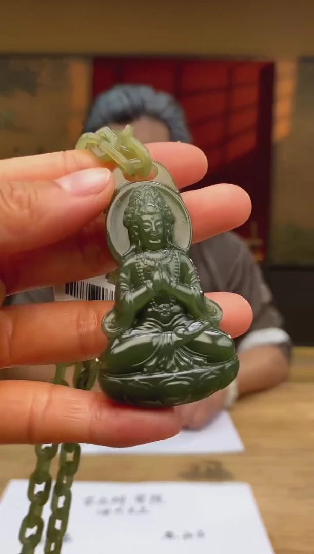 和田玉未镶嵌颈饰D183