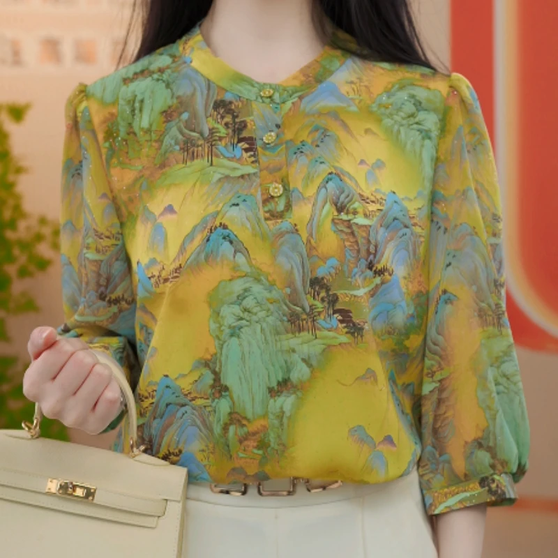 X2911【出口原单】优雅时尚气质显瘦衬衫-闪闪