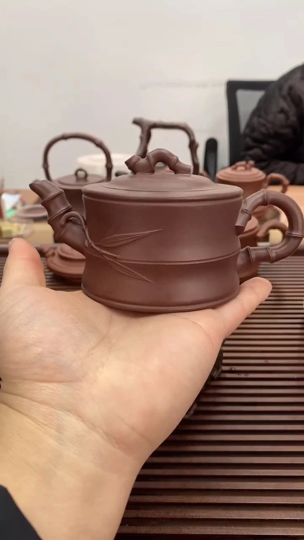 茶壶紫砂我**看福利200毫升竹段