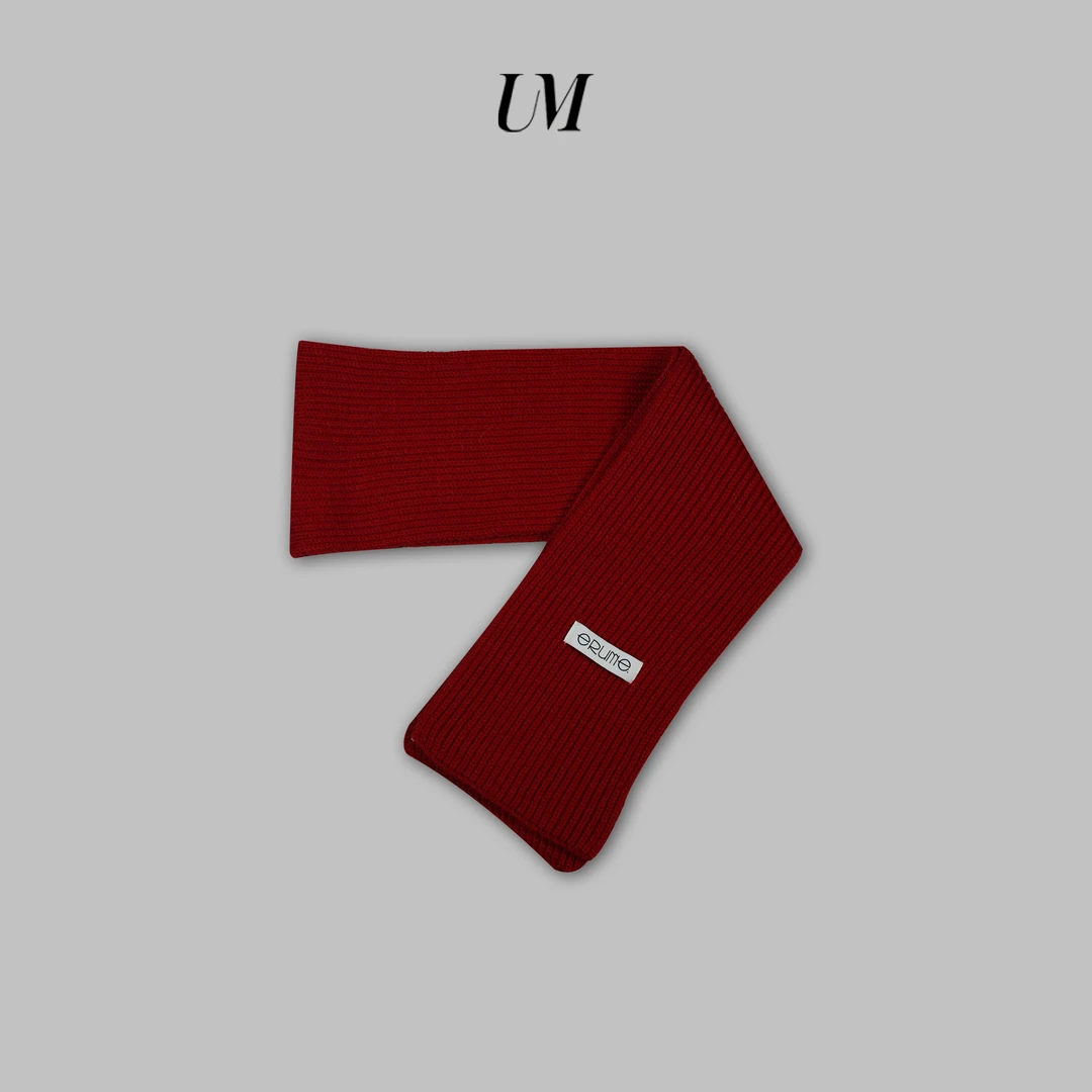 【U.M】纯色羊毛针织围巾