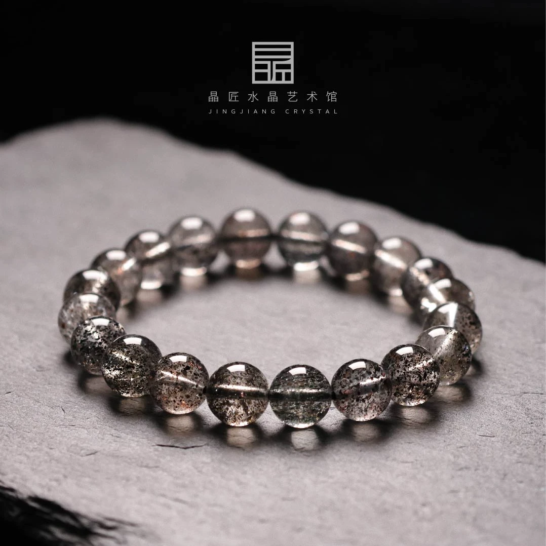 晶匠天然黑云母手串9mm+多样性发一 编号-JP38235