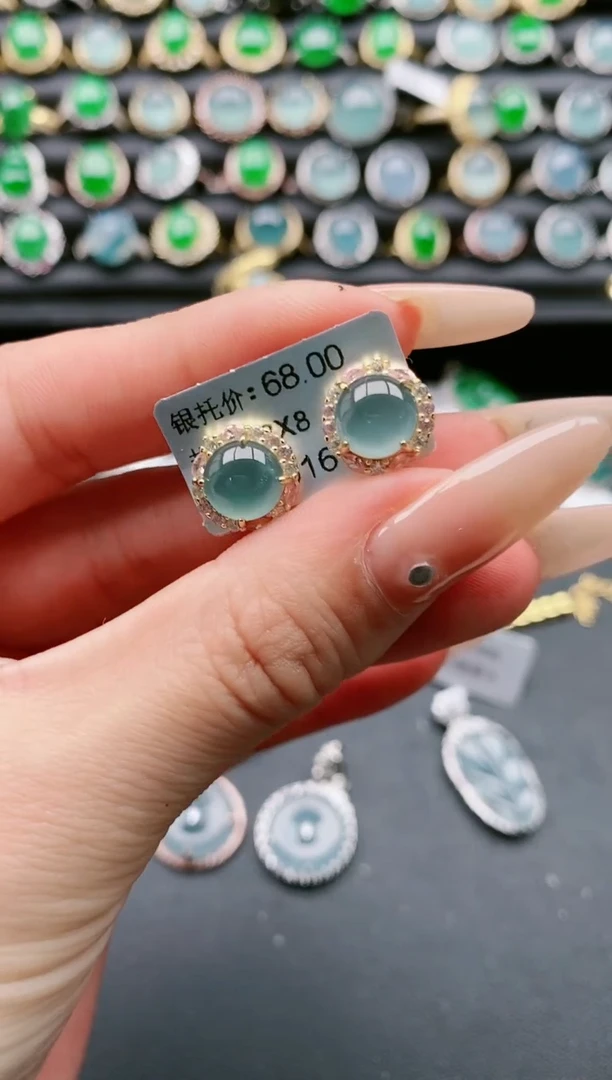 【闪购商品】翡翠戒指银S925镶嵌11111111