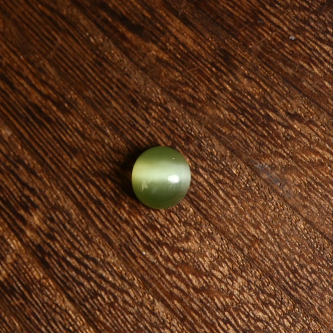 碧玉猫眼戒面-白猫