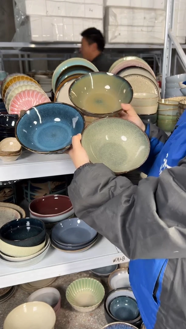 陶瓷外贸尾货瑕疵满20包邮X3 菜碗组合