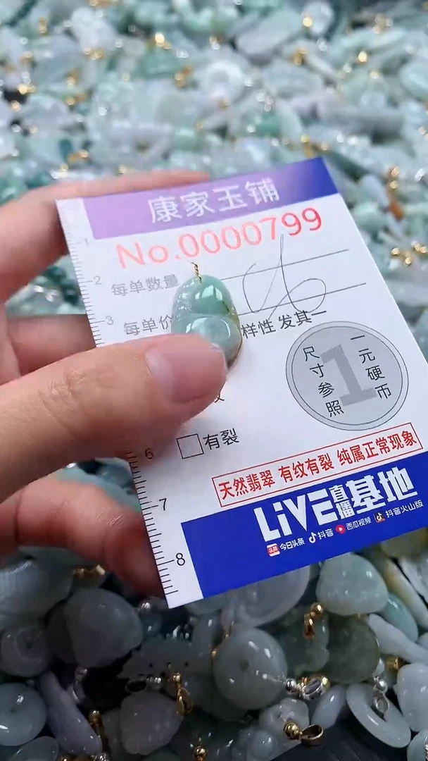 翡翠未镶嵌吊坠(不含链)799