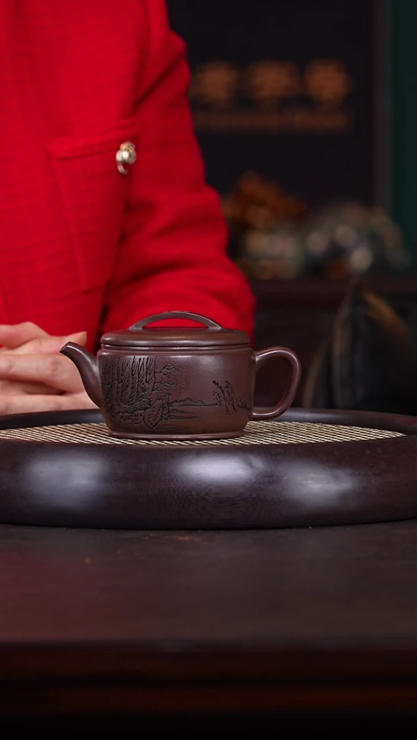 【闪购商品】紫砂茶壶张杏娟26-46 龙潭紫泥汉瓦