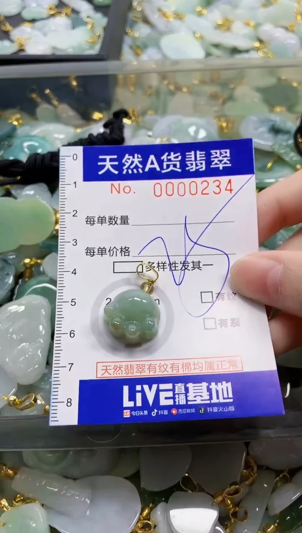 颈饰未镶嵌翡翠天然A货翡翠