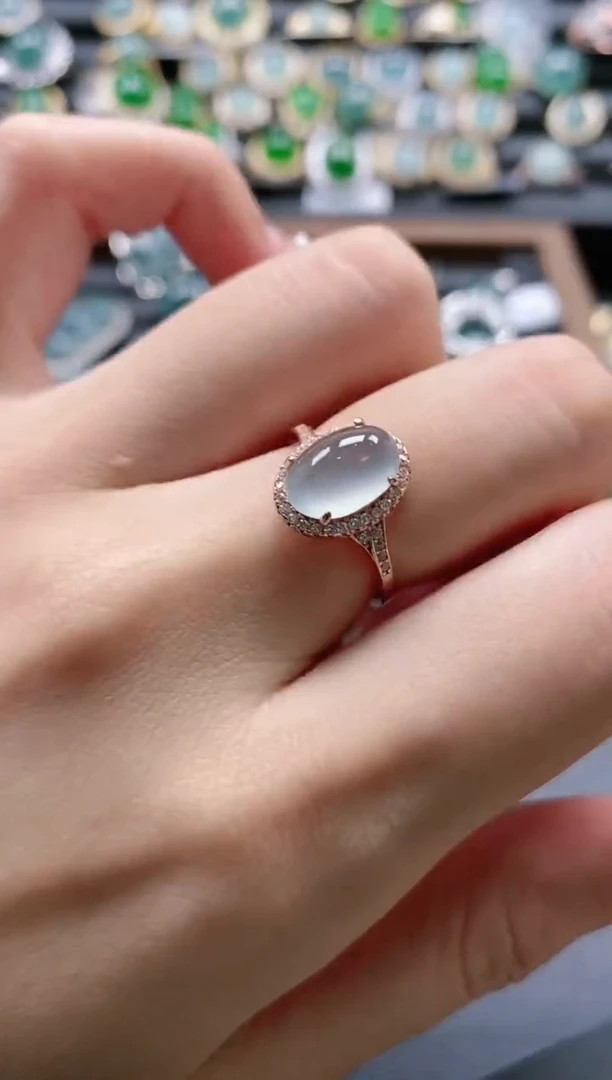 【闪购商品】翡翠戒指银S925镶嵌51151