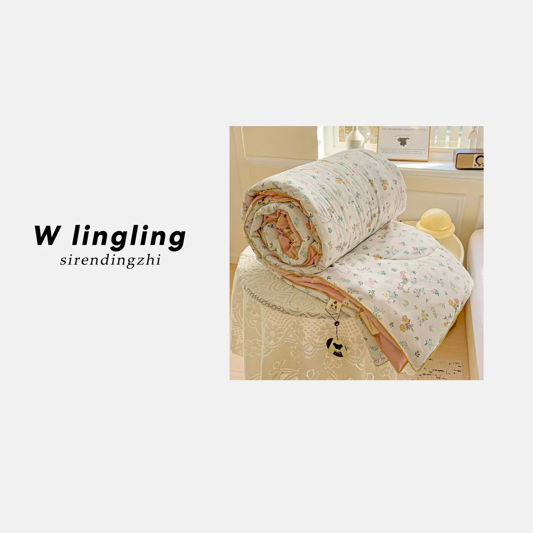【玲姐专属】A类水洗棉双层纱卡通夏凉被单人可机洗水洗空调被