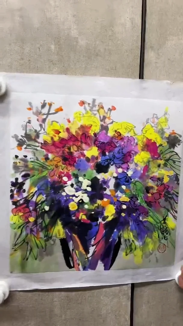 国画萧翰-1平尺-瓶画