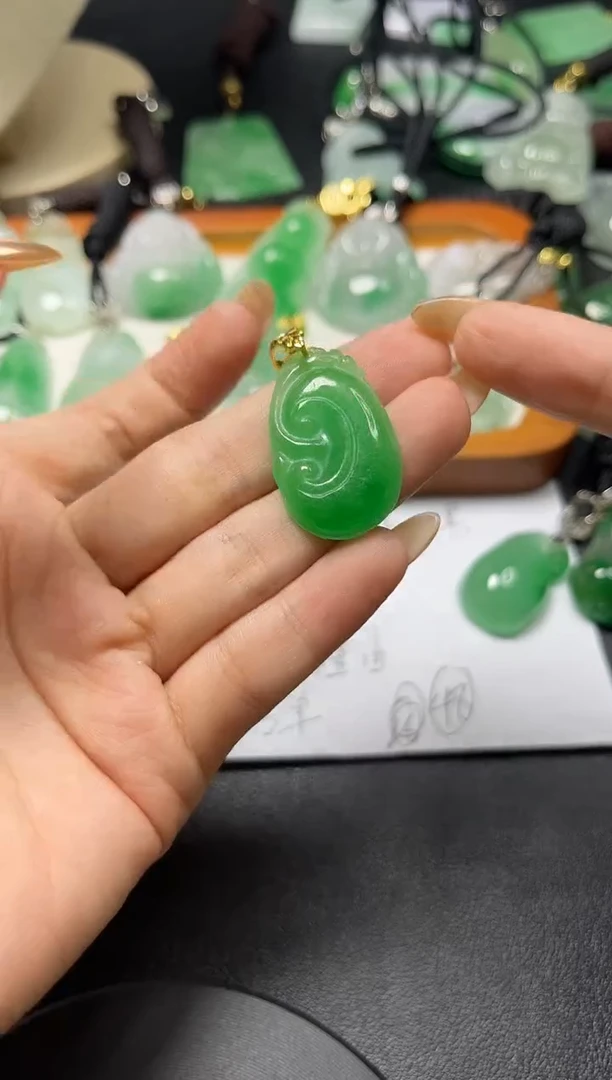 颈饰未镶嵌翡翠所见即所得   一图一物