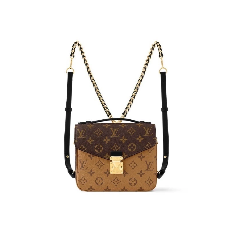 未使用 LouisVuitton/路易威登 芯片反转拼色邮差包双肩包单肩包