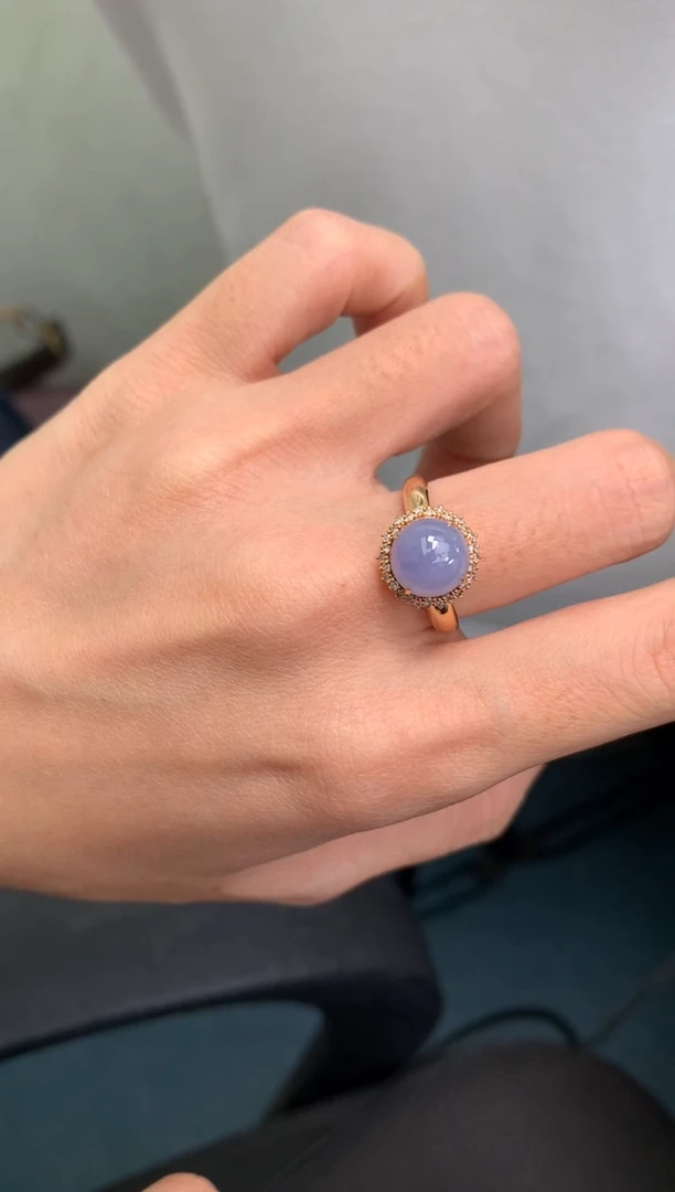 18K金镶嵌定制翡翠48小时鉴赏期 退货不扣服务费