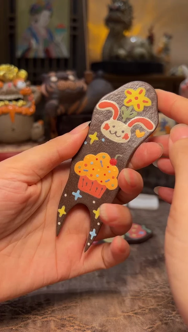 瓷片设计师手工手作款