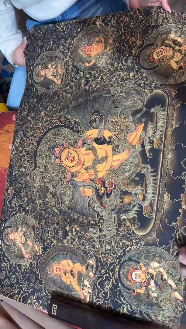 卷轴画龙妹唐卡直播tk16