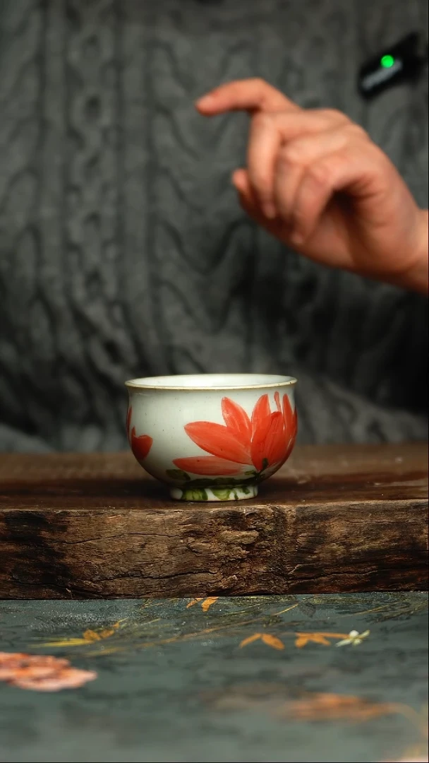 【闪购商品】杯釉下彩手工手绘同款陶器