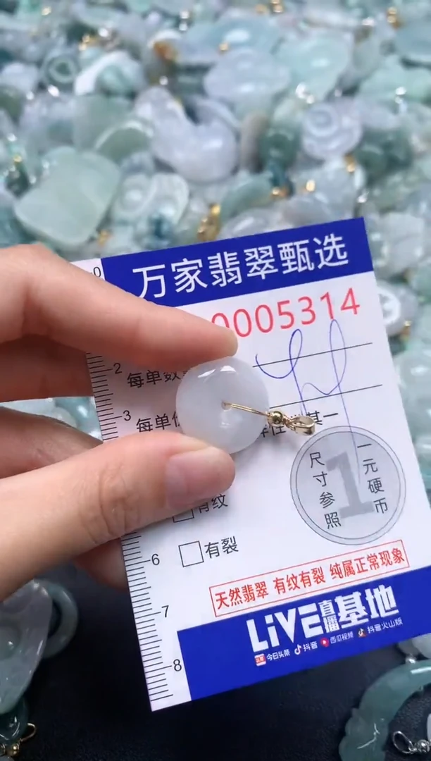 吊坠(不含链)未镶嵌翡翠5314