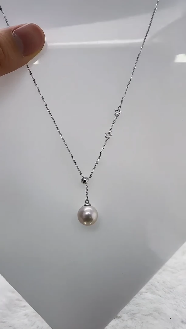 【闪购商品】淡水珍珠DA银S925镶嵌b612 白珠套链11