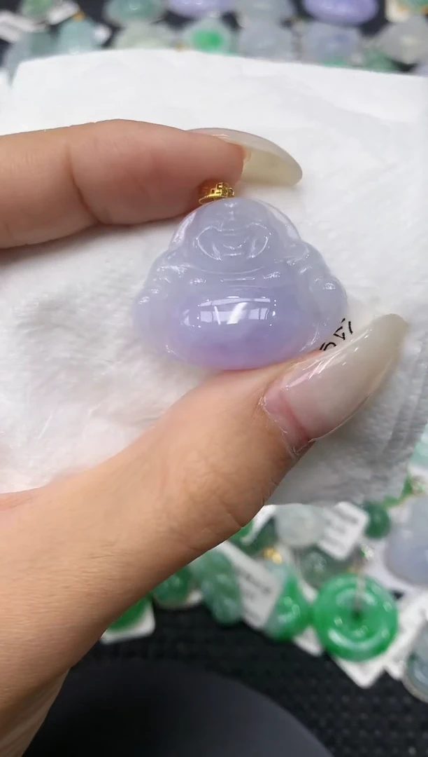 颈饰18K金镶嵌翡翠11111111111