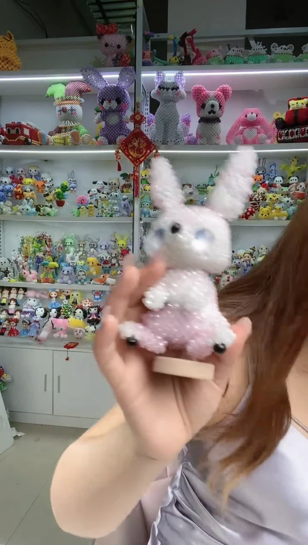 玻璃1651卡4水晶小甜瓜材料包1套粉玉