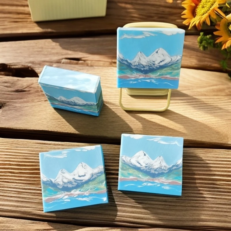 蓝月谷玉龙雪山风景冷制皂手工皂香氛洁面沐浴冷制皂清新艺术皂