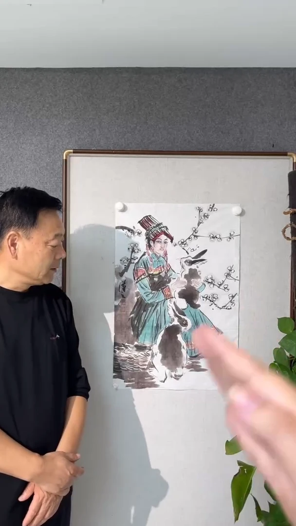国画刘开勤老师开三