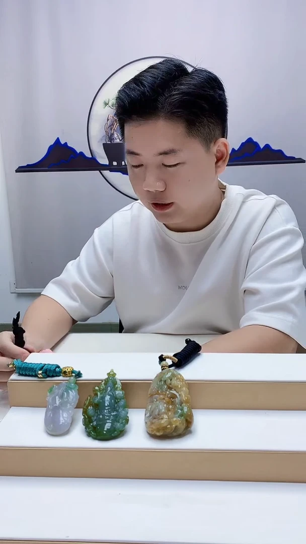 未镶嵌定制翡翠盛***理4917zm-毛货挂件