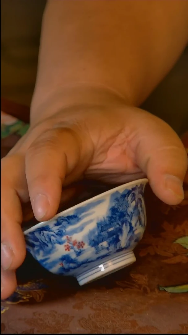 杯雨**步手工手绘杯杯很美丽