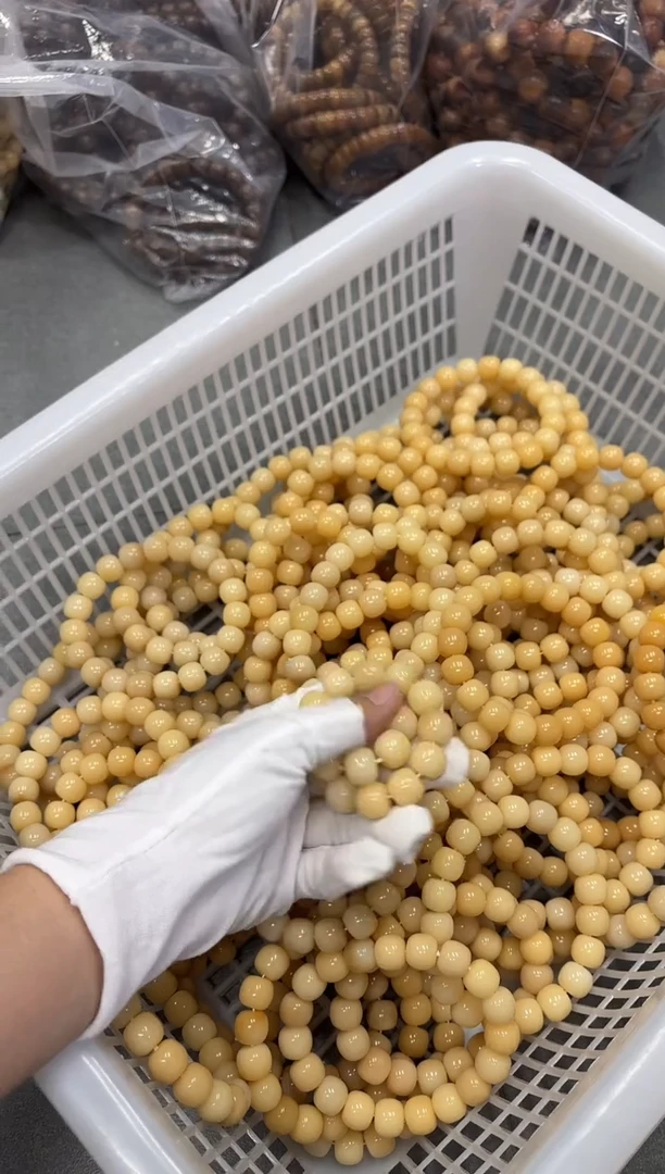 菩提根/象牙果手串13水磨瑕疵不挑（803）