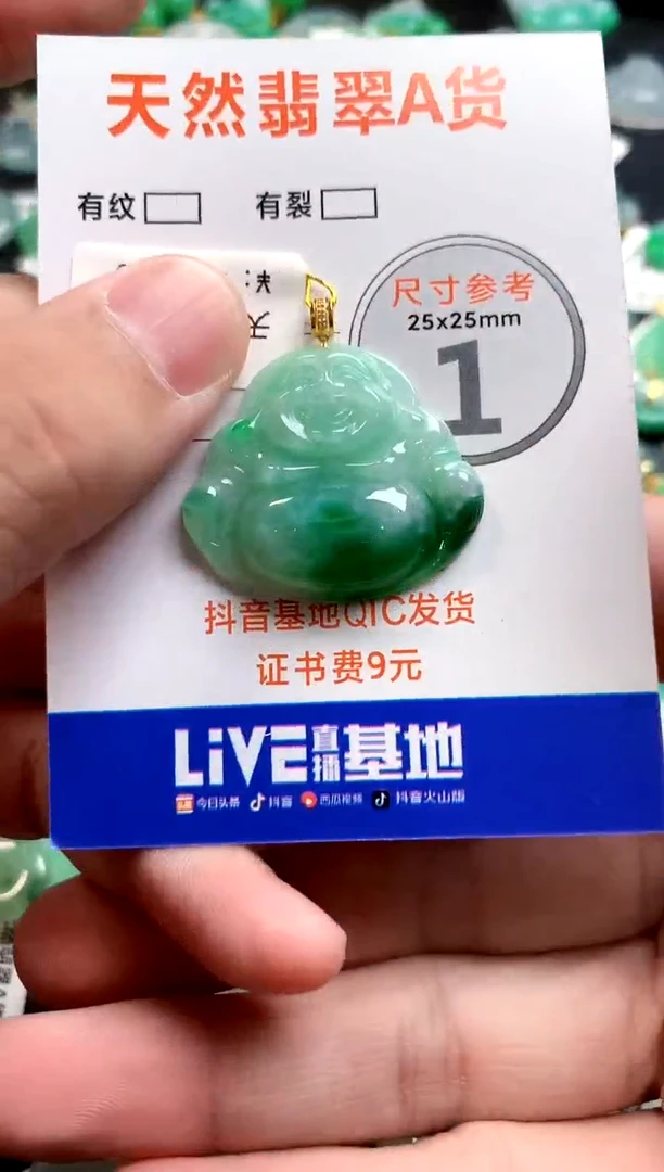 颈饰18K金镶嵌翡翠0885528993