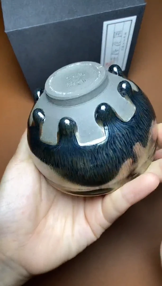 茶盏八方来财 盏三疯建盏茶器